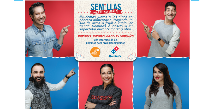 Domino’s Pizza lanza campaña: “Semillas que llenan vidas”
