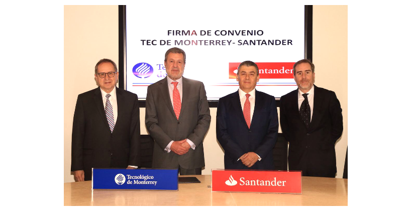Santander y Tec de Monterrey mantienen una alianza en favor de la educación superior
