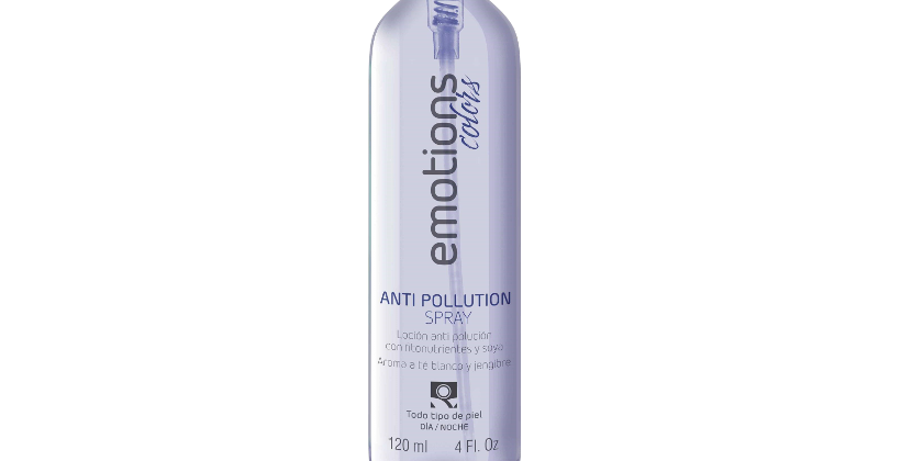 Loción Antipollution Spray, protectora  de la piel