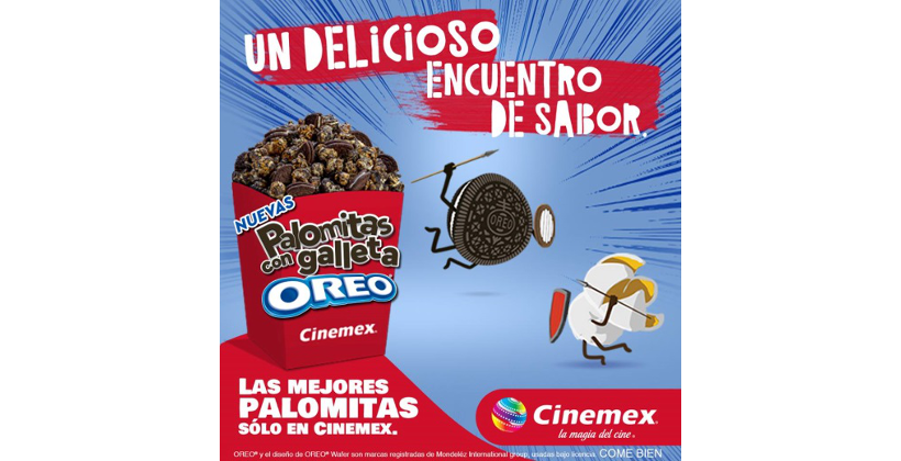 Cinemex, presenta 2 nuevos sabores Oreo y Tajín, por tiempo limitado