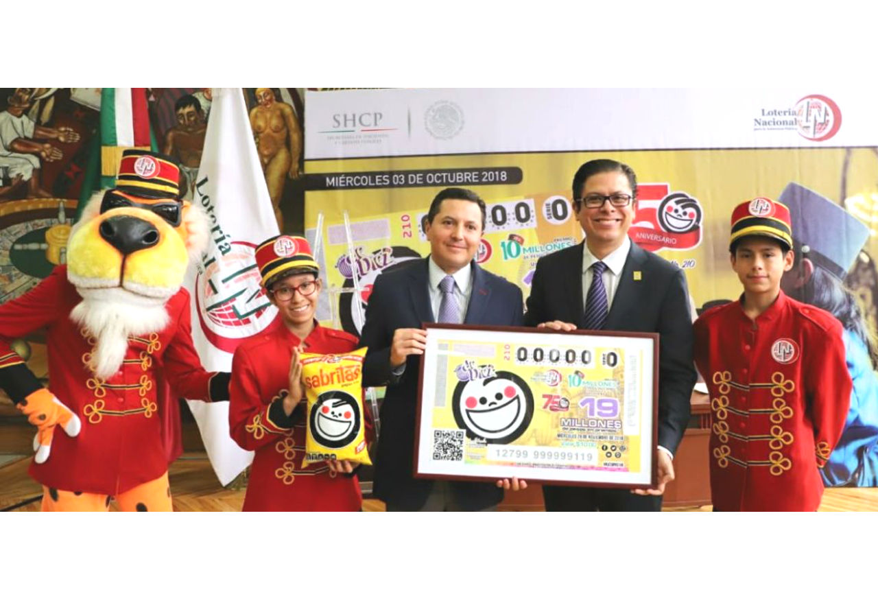 Sabritas celebra su 75 Aniversario con su billete de la Loter a