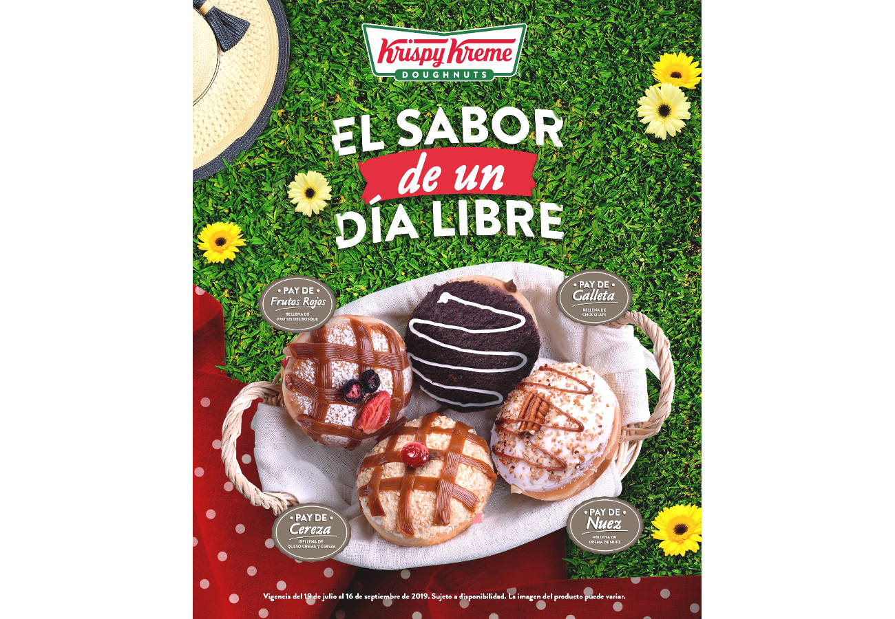 Krispy Kreme te invita a  disfruta del sabor de un Día libre, con 4 delicias…