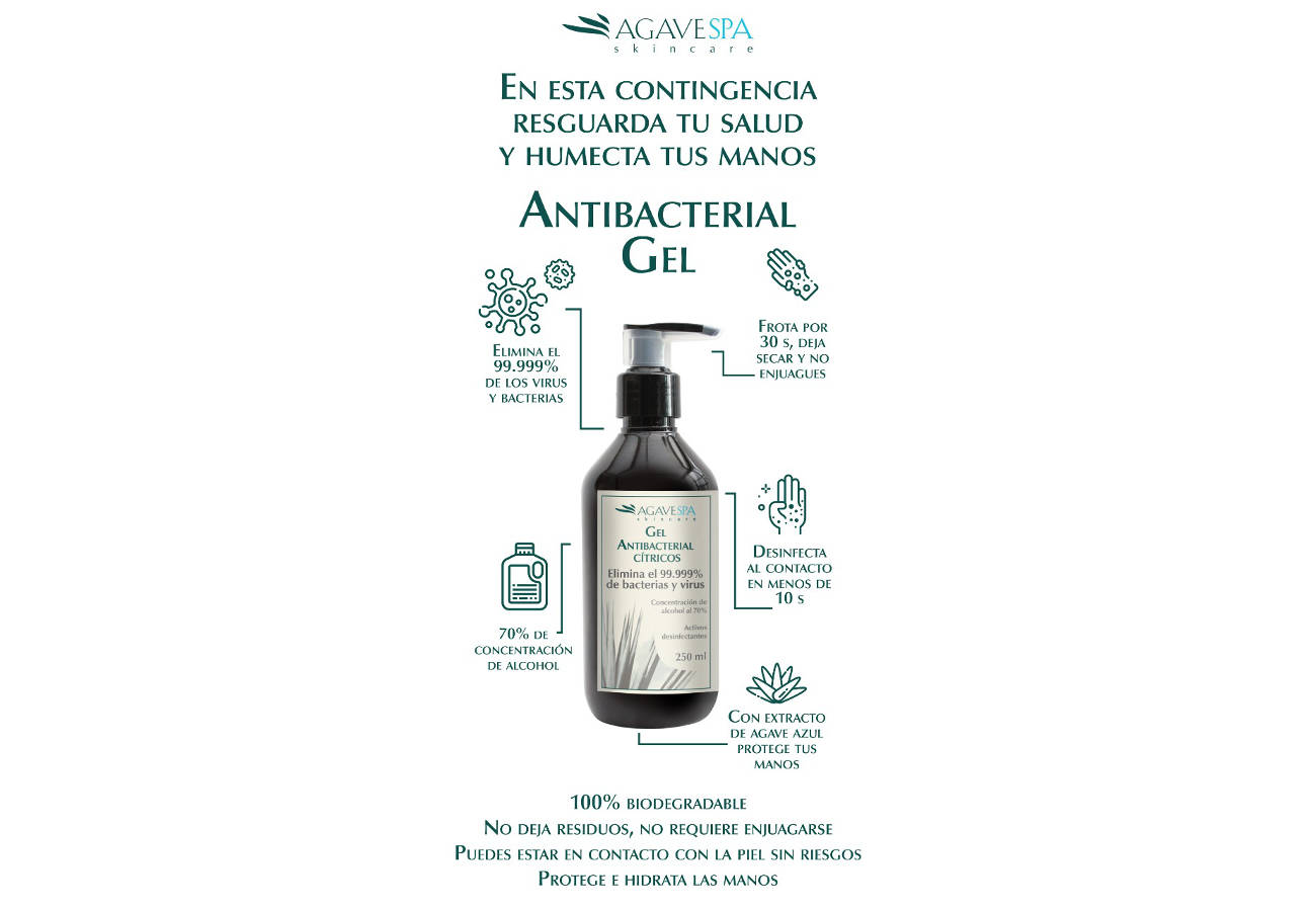Gel Antibacterial Cítricos de AGAVE SPA