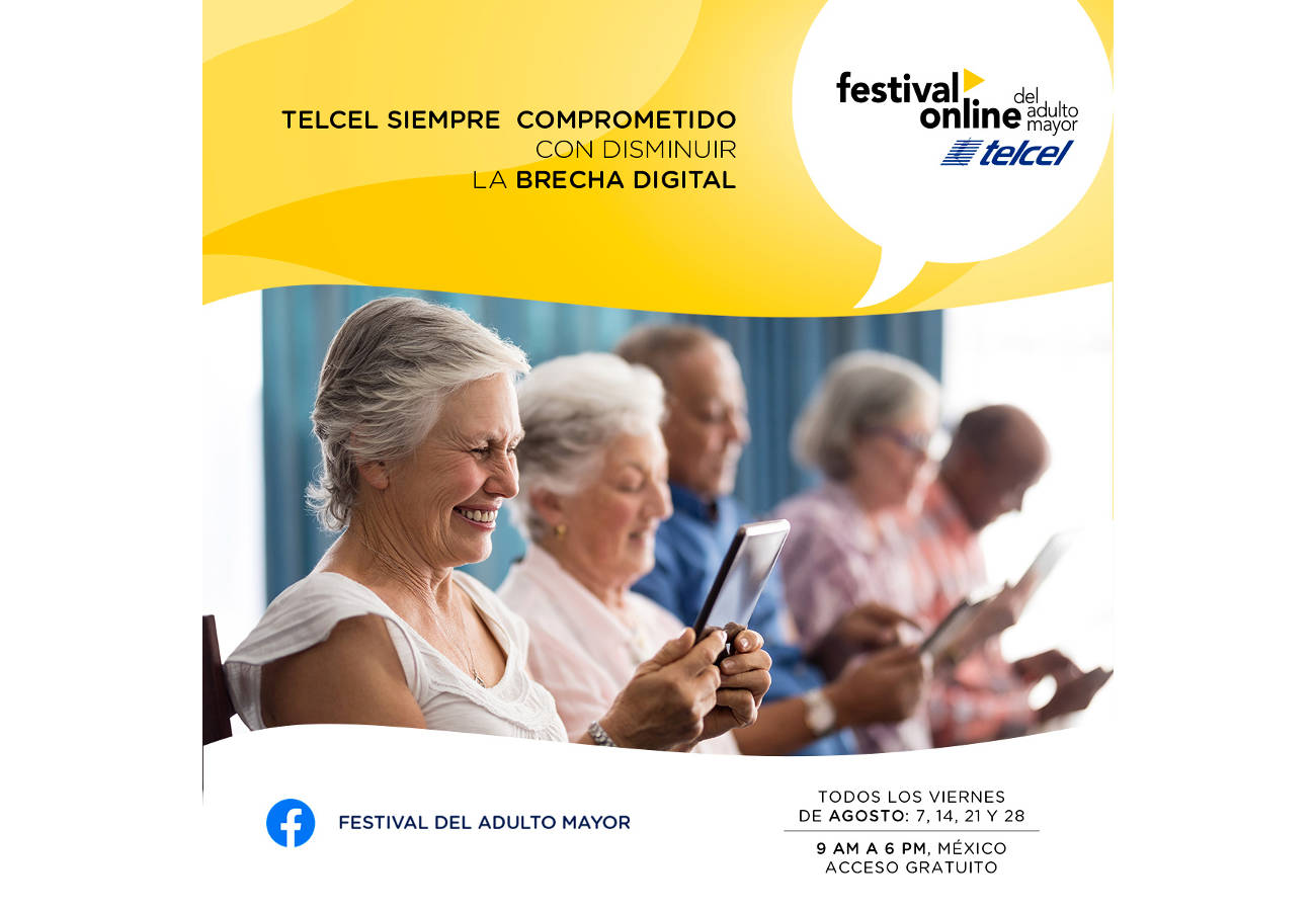 Festival del Adulto Mayor llegará a todos los hogares del país, gracias a TELCEL