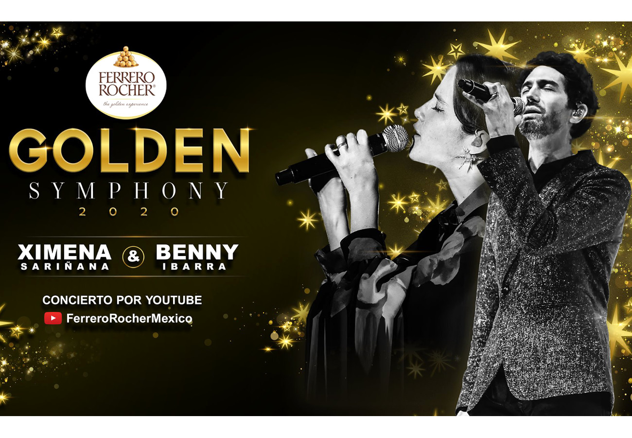 Ferrero Rocher, junto a Benny Ibarra y Ximena Sariñana en Golden Symohony
