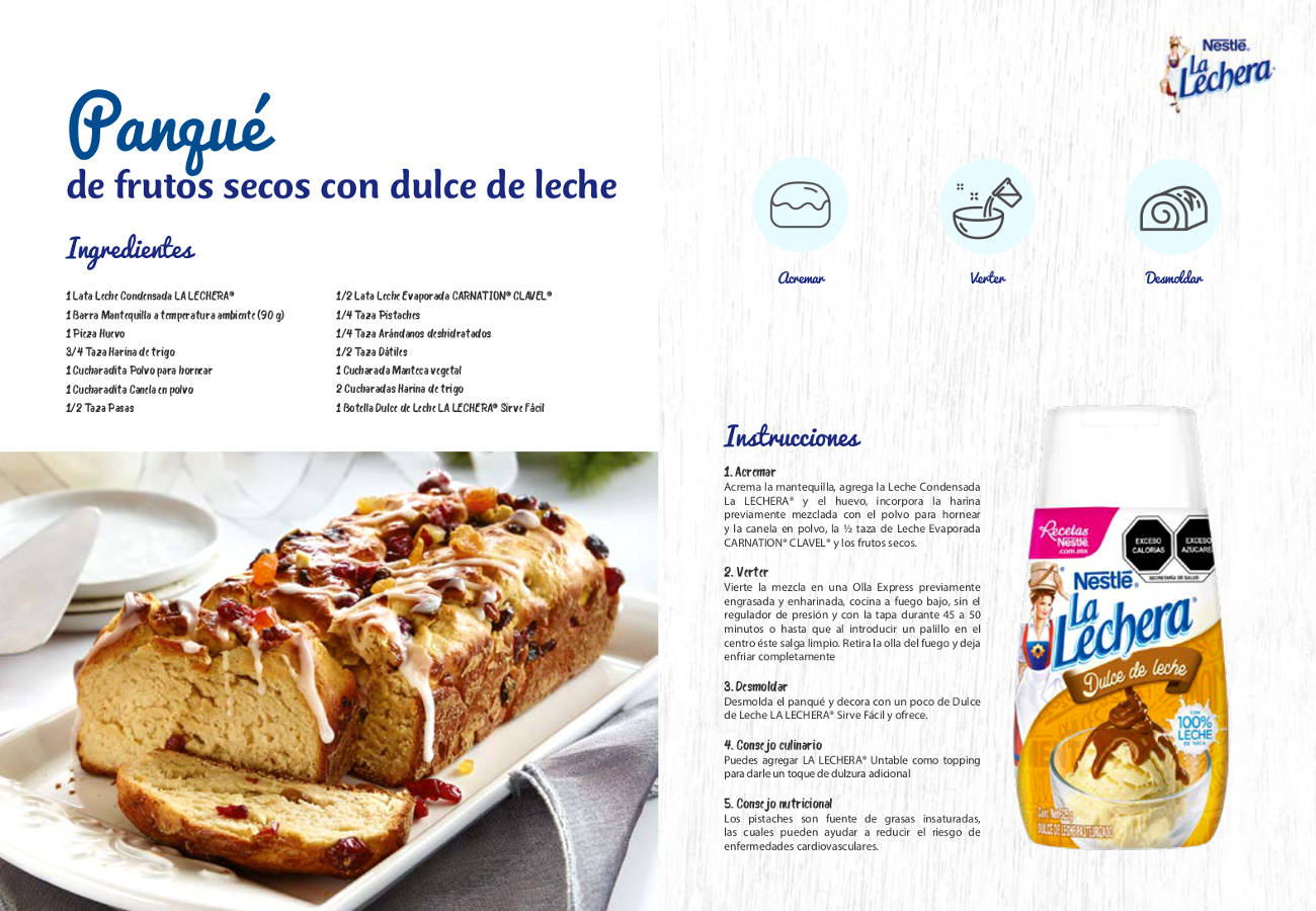 LA LECHERA presenta recetas Nestlé, fácil de preparar: - Conexion 360