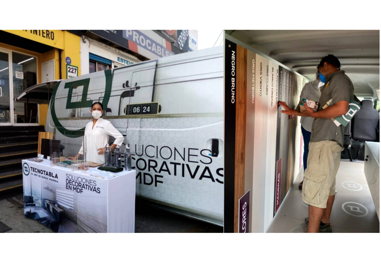 Tecnotabla lleva el diseño a los hogares a través de su estación móvil