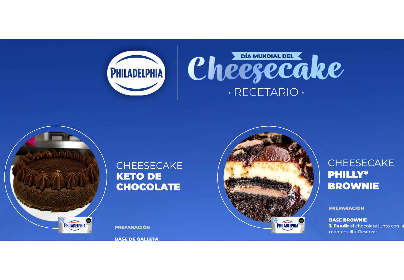 El Día Mundial del Cheesecake, con Queso Crema Philadelphia es el mejor día!