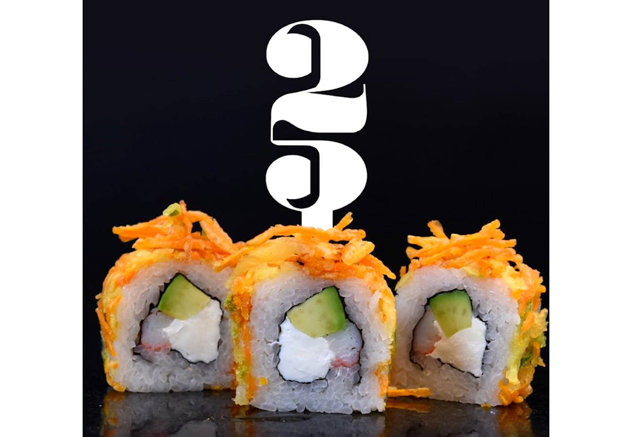 Sushi Roll celebra 25 años de operación en México y festeja con promociones al 2×1