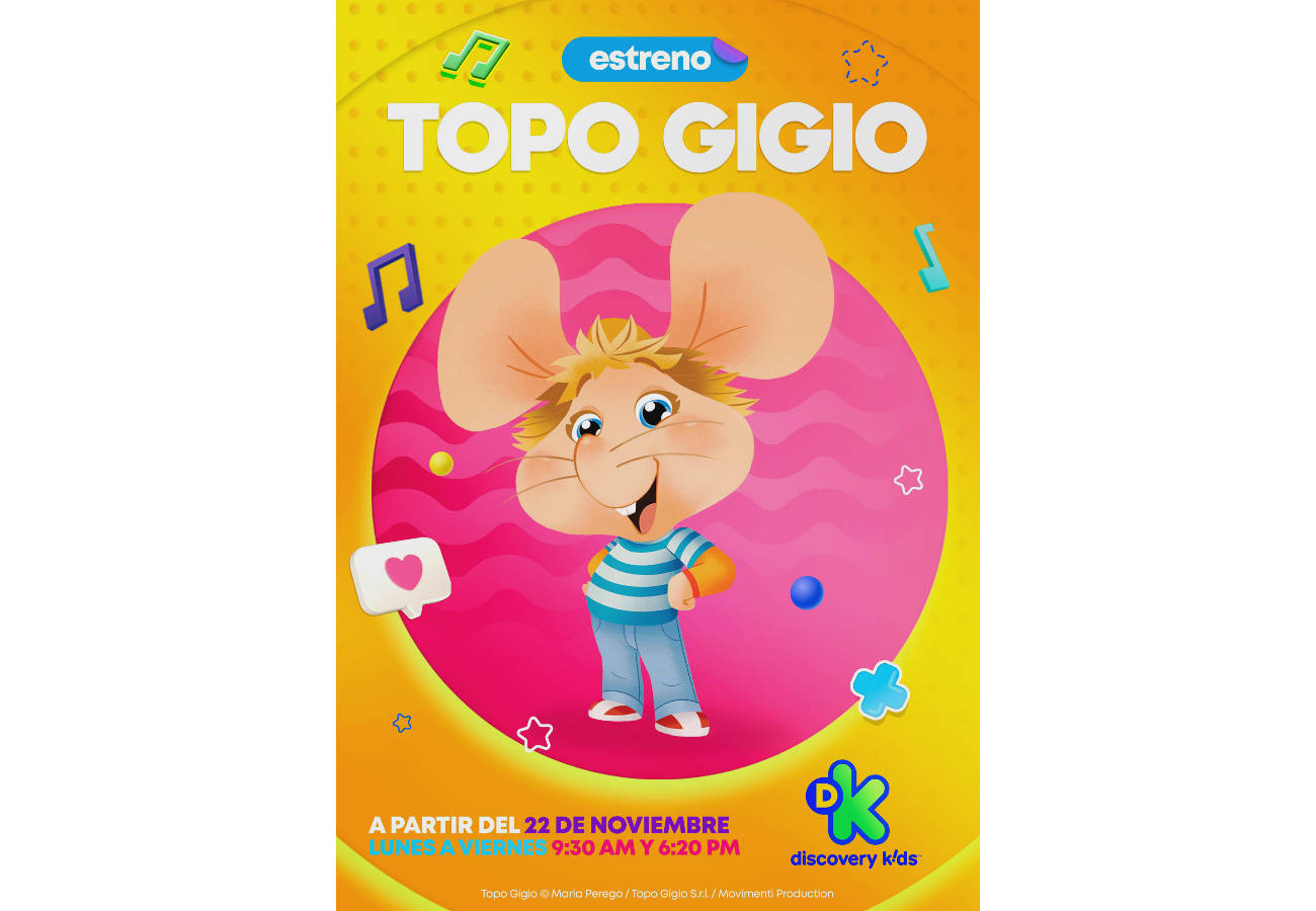 Discovery Kids presenta la serie animada “Topo Gigio”