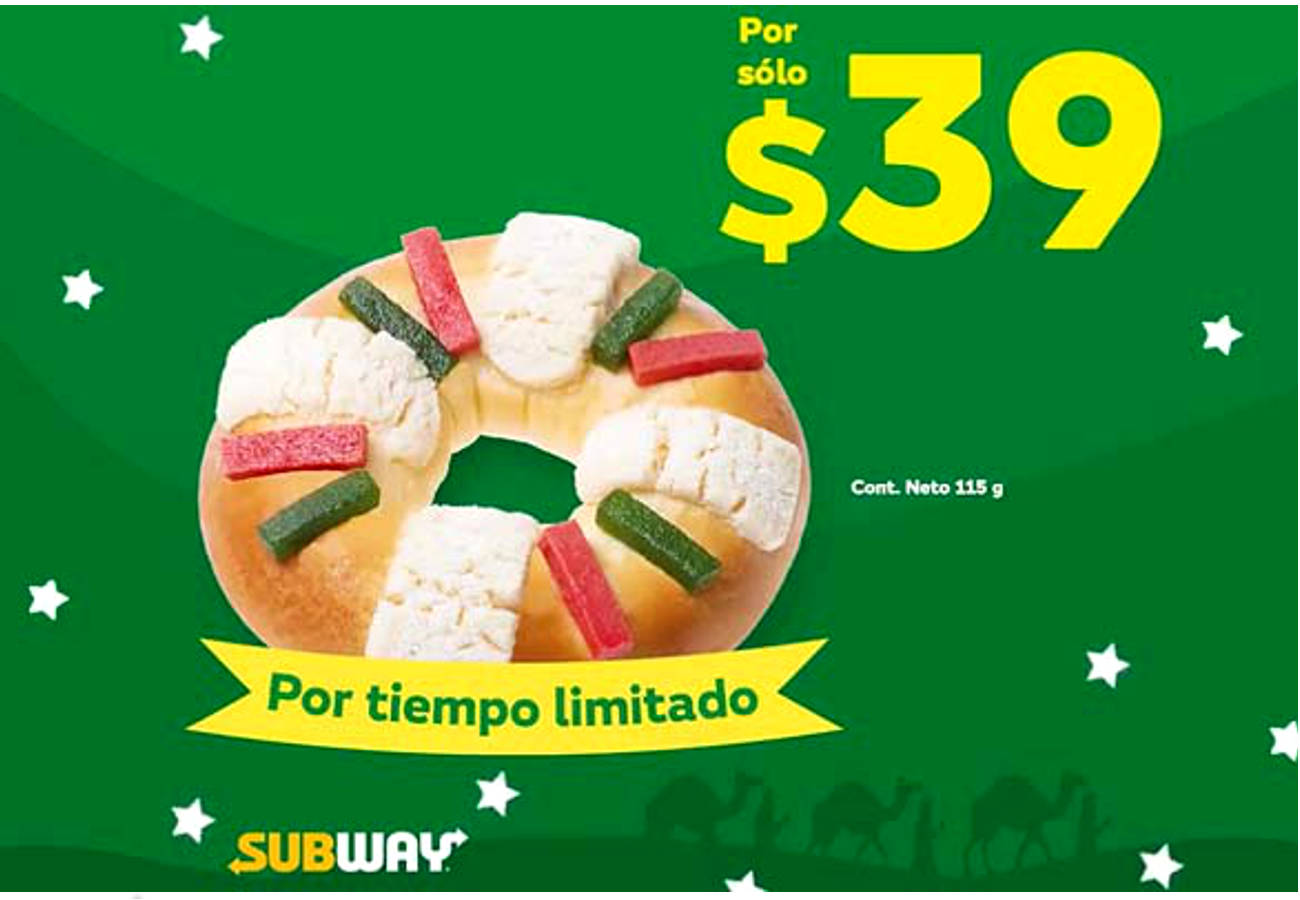 Subway lanza la nueva Mini Rosca de Reyes…Una delicia!