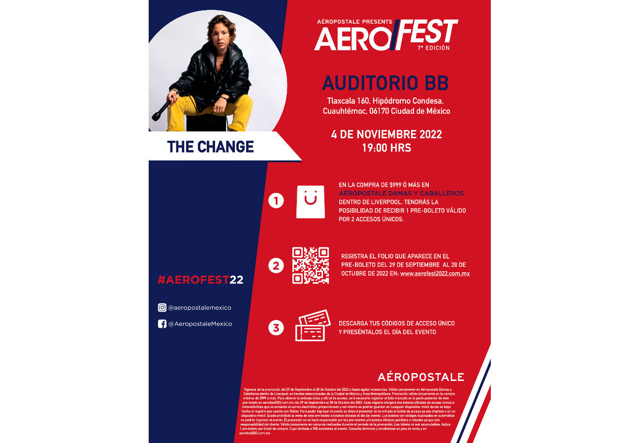 Aéropostale te invita a su 7a edición del Aerofest