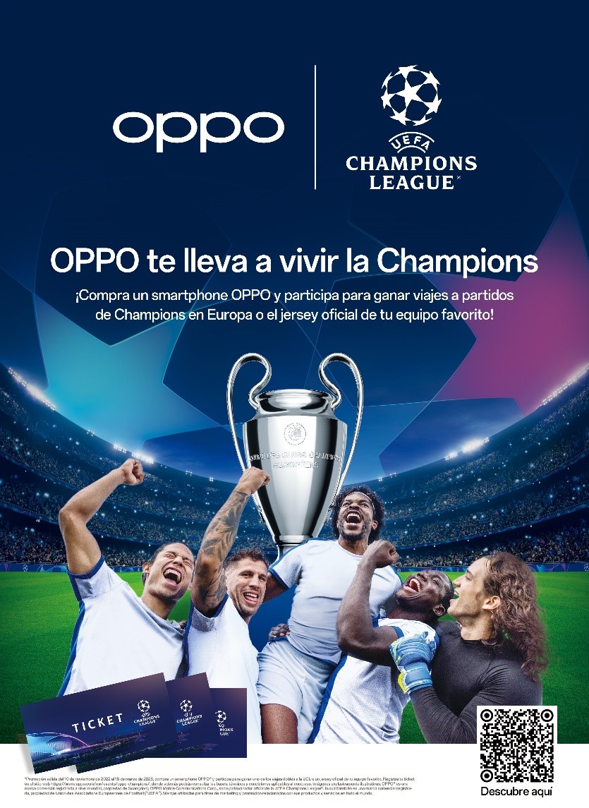 “OPPO UEFA Champions League”, te invita a conocer su fabulosa promoción