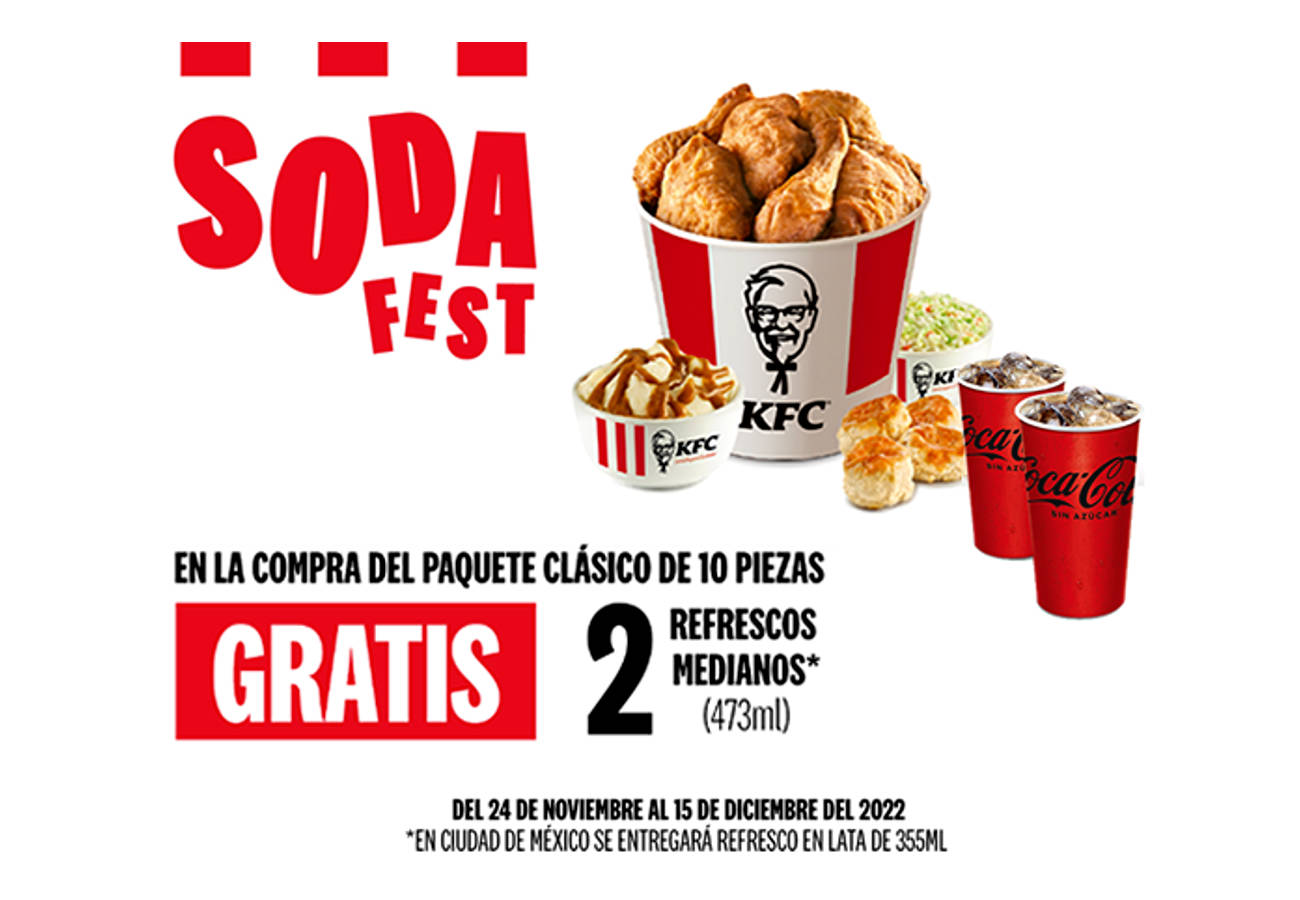 KFC lanza la mejor promoción del año: Soda Fest