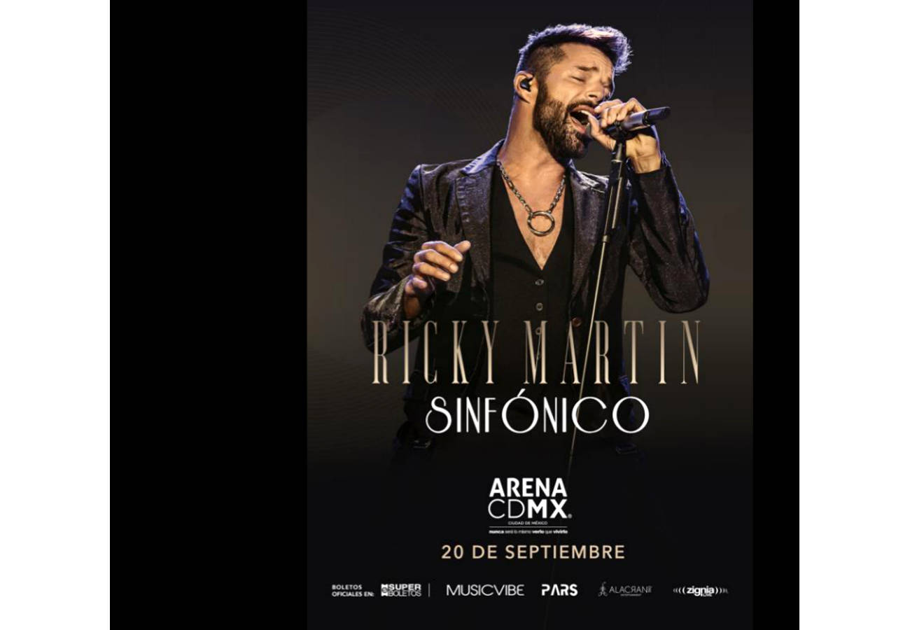 Ricky Martin llega a la Arena CDMX