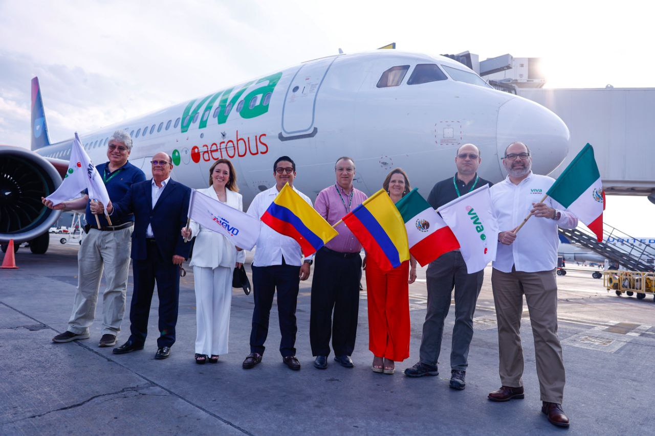 Viva Aerobus inaugura nueva ruta: Monterrey – Bogotá