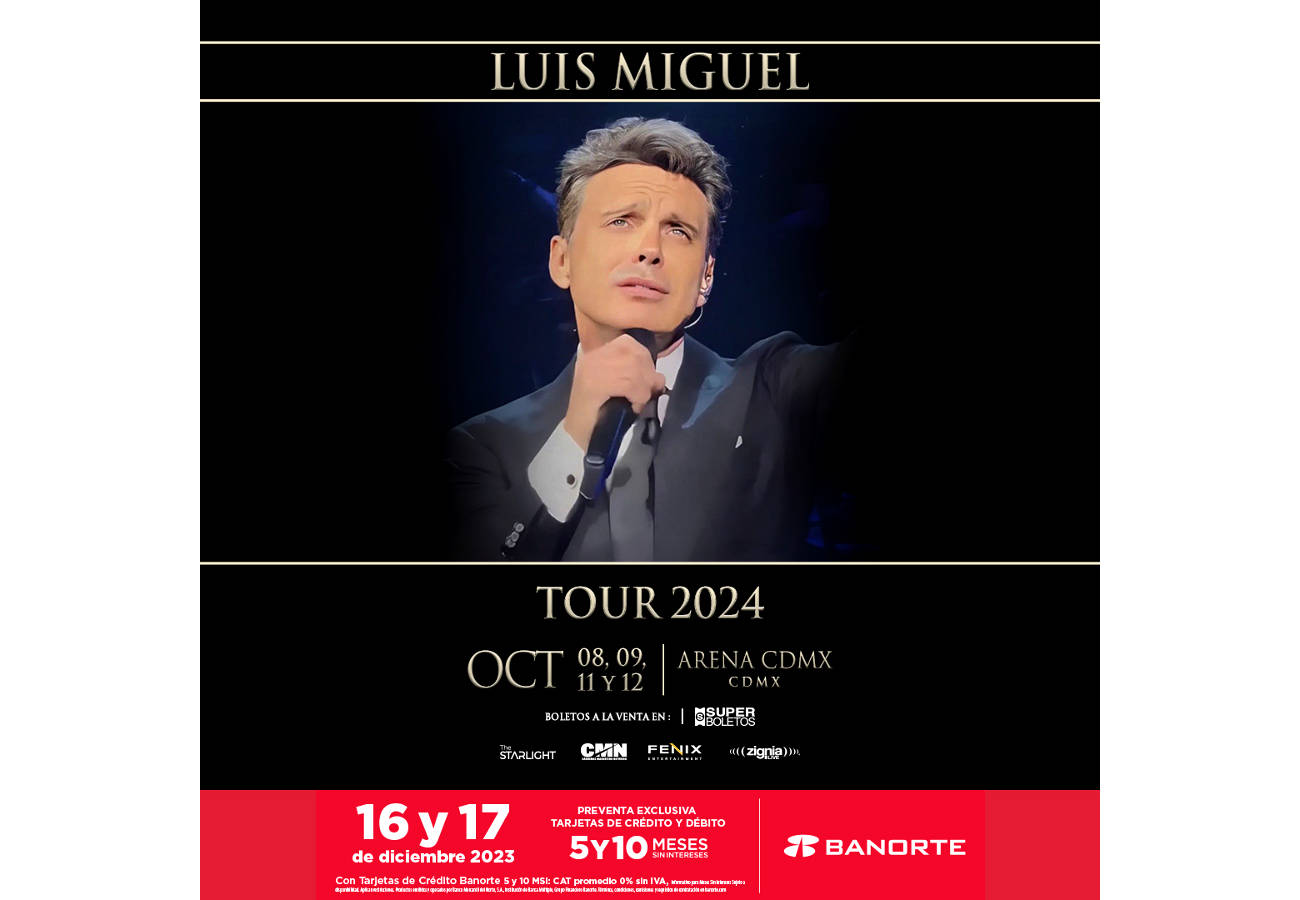 LUIS MIGUEL TOUR 2024, la gira extensa del Sol de México