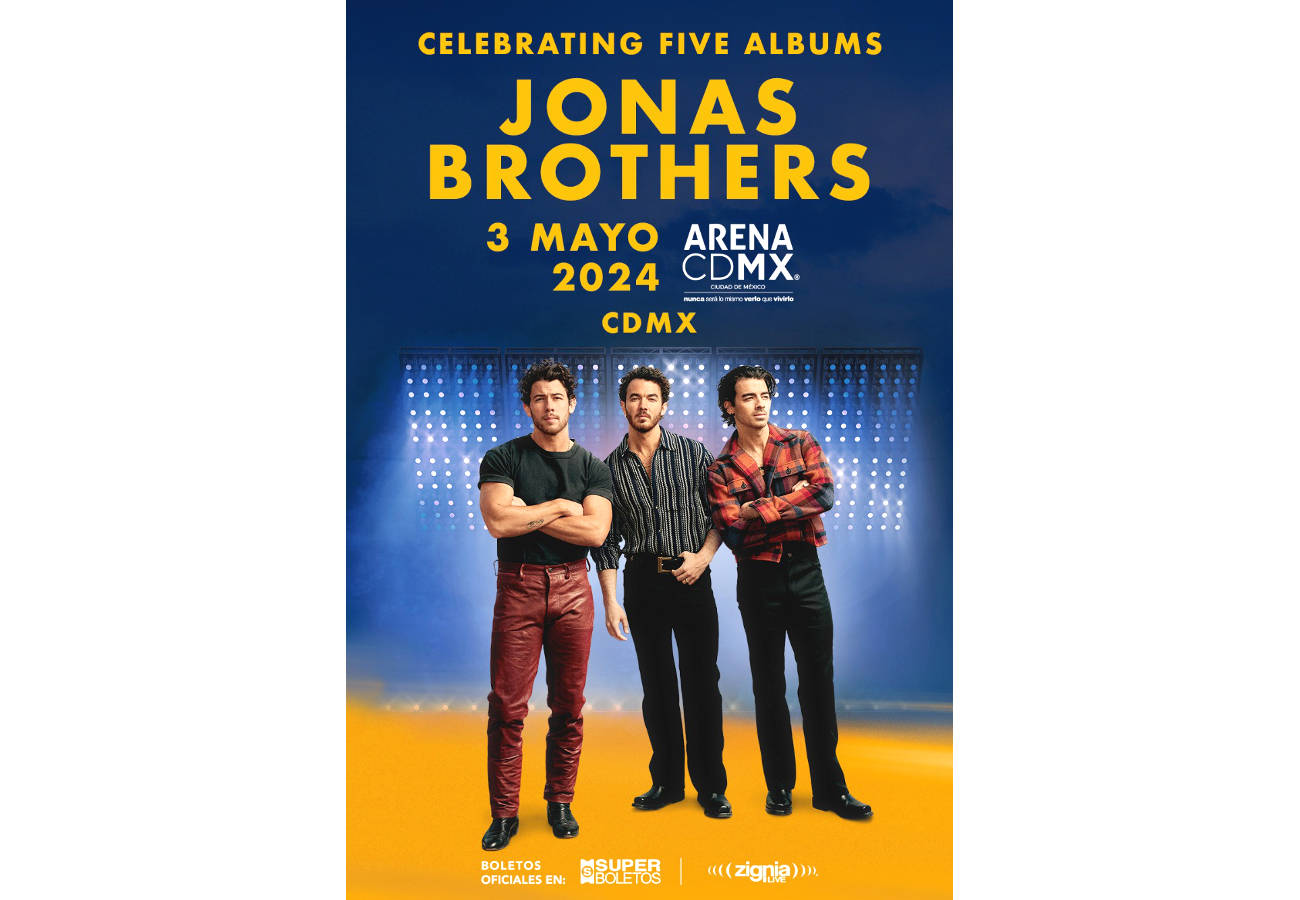 Los JONAS BROTHERS anuncia concierto en México con su THE TOUR