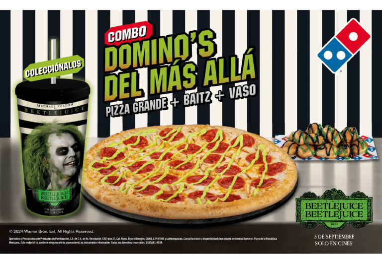 Disfruta la nueva Domino’s Pizza con nuevo sabor del más allá: Beetlejuice