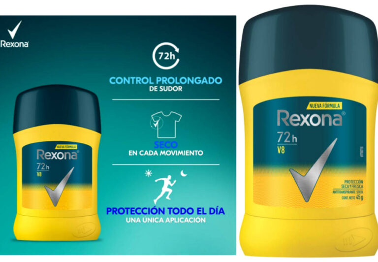 Rexona V8 antitranspirante: rendimiento superior, eficacia y potencia