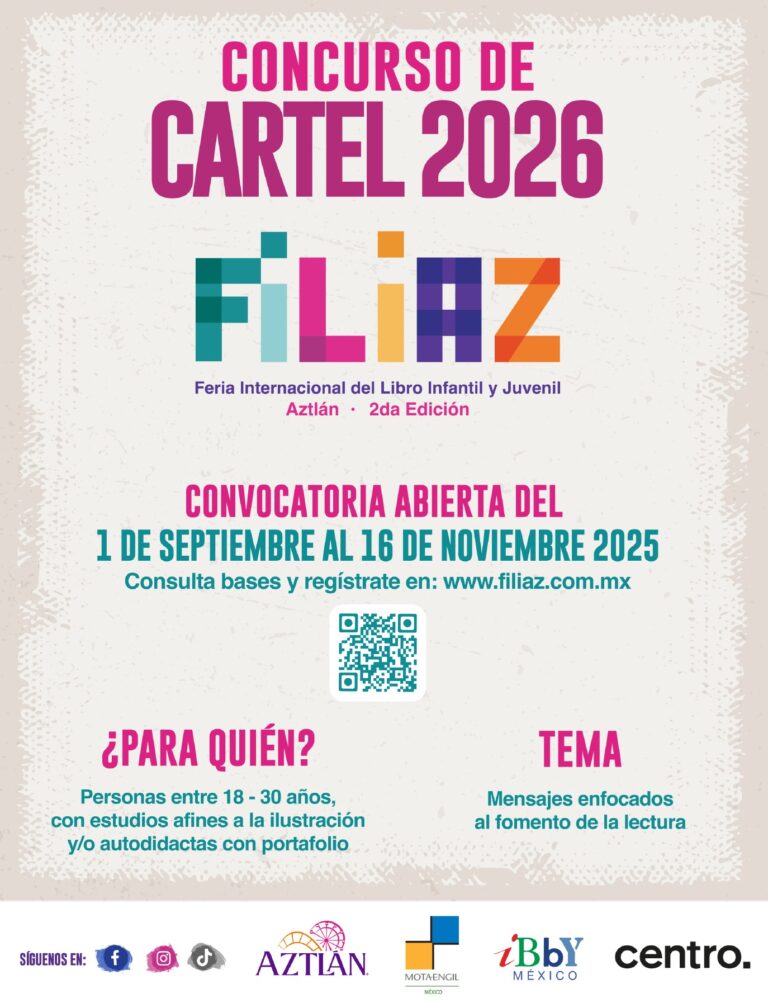 La Feria Internacional del Libro Infantil y Juvenil Aztlán, lanza convocatoria del Concurso de Cartel