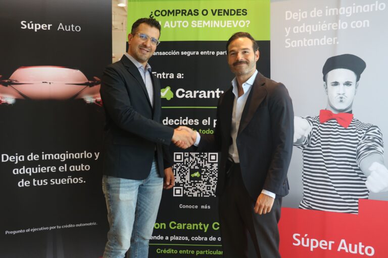Santander y Caranty ofrecen esquemas de financiamiento para autos