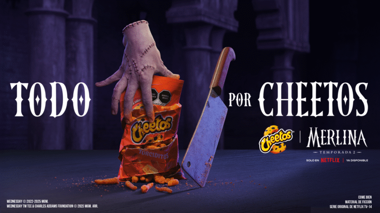 Cheetos presenta #TodoPorCheetos una experiencia inmersiva al estilo Merlina