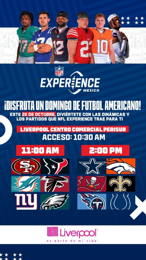 Llegó la NFL Experience a Liverpool