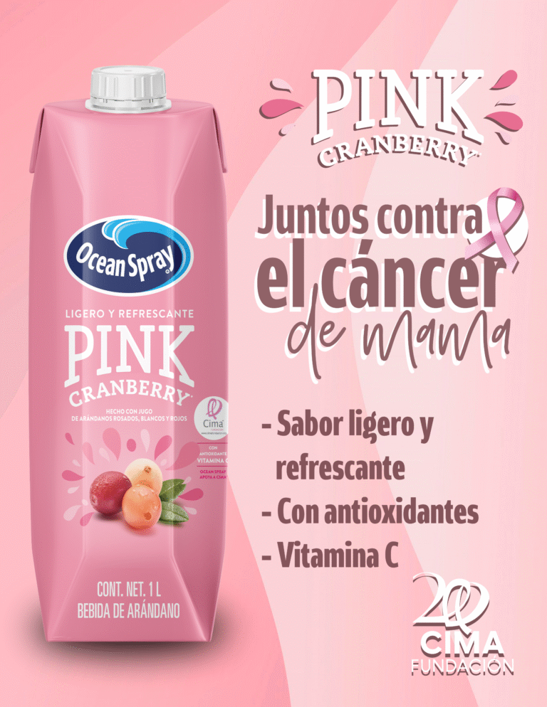 Ocean Spray se une a la lucha contra el cáncer de mama a través de Pink Cranberry