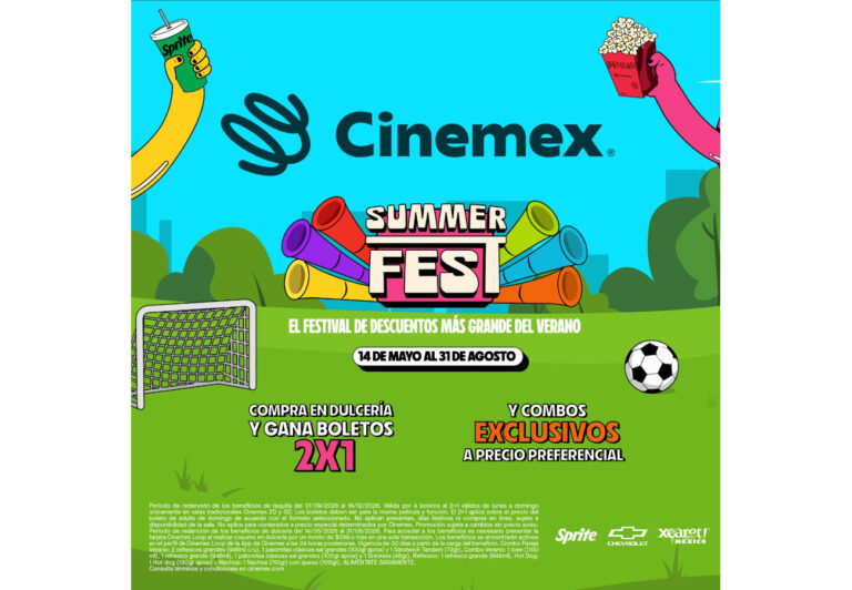 El Cinemex Summer Fest anuncia beneficios exclusivos