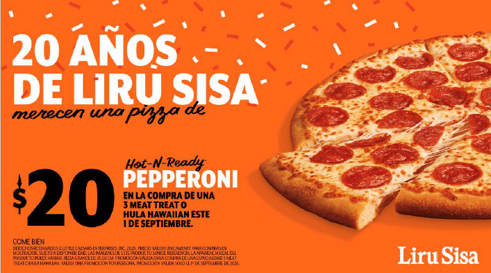 Little Caesars: 20 años, 20 pesos y una gran celebración